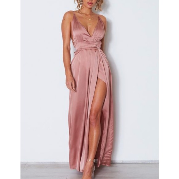 white fox pink dress